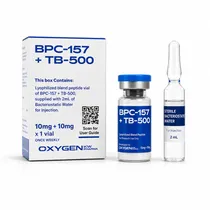 Peptideo BPC157 10MG + TB500 10MG Oxygenkw (1 Vial + Agua 2ML)