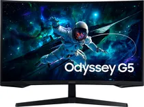 Monitor Curvo 32" Samsung Odyssey G5 LS32CG552EN WQHD 1000R/ 165HZ/ 1MS/ 8B/ HDR10/ FSY/ DP/ HDMI