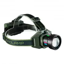 Lanterna LED para Cabeça Tucano TC-1880 / 1800 Lumens / Recarregável -Preto/Verde