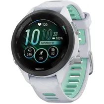 Relógio Smartwatch Garmin Forerunner 265S 42 MM - Whitestone/Neo Tropic (010-02810-04)