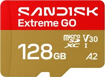 Memoria Micro SD 128GB Sandisk Extreme Go 240-120MB/s Uhs-I U3 V30 4K SDSQXGN-128G-GN6MN
