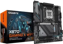 Placa Mãe Gigabyte AM5 X870 Gaming X WIFI7 / HDMI/ DP/ USB3.2/ M.2/ DDR5/ ATX