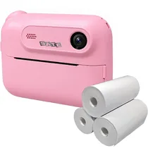 Câmera Infantil Satellite A-DV920 HD com Impressora - Rosa