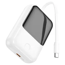 Q33 Cargador Portatil+Cable Blanco