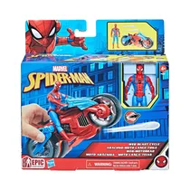 Figura Con Vehículo Hasbro Marvel Spider-Man Web Blast Cycle F6899
