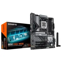Placa Mãe Gigabyte B850 Eagle WIFI6E, AMD AM5, ATX, DDR5, RGB, Wi-Fi 6E, Bluetooth, Preto - B85EGL6-00