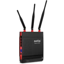 Roteador Wireless Netis WF2631 Beacon N300 Gaming Router - Preto/Vermelho