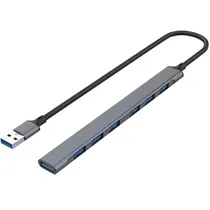 Adaptador Hub USB 3.0 7 Portas USB 3.0 Ultra Slim Aluminio