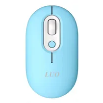 Mouse Wireless Dpi Luo LU-3052 / 2.4GHZ / USB - Azul Claro