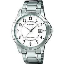 Relógio Casio MTP-V004D-7BUDF Analógico Masculino - Prata/Branco