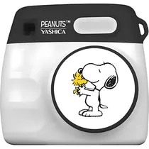 Mini Câmera Digital Yashica X Peanuts B&W Snoopy World - White/Grey