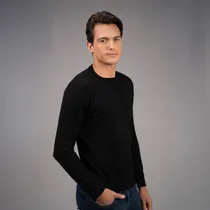 Suéter Zahe ZHM2 Masculino - Preto