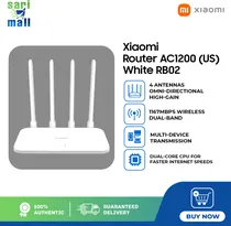 Roteador Xiaomi AC1200 RB02 DVB4330GL 2.4GHZ-5GHZ/White