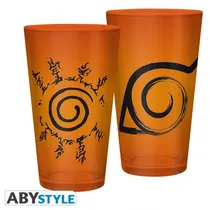 Abystyle Gift Naruto Shippuden Large Glass Konoha & Seal 4766