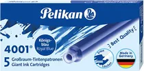 Cartucho de Tintas para Caneta Pelikan GTP/5 4001 - Azul (5 Peças)