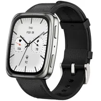 Relógio Amazfit Active 2 Premium A2440 com GPS/Bluetooth - Black Leather