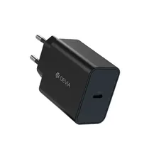 Carregador Rápido Rocket Series PD de 45 W Con Cable CC (Ue) (Negro)
