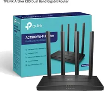 W. TP-Link Router Archer C80 AC1900 Dual Band 2.4/ 5GHZ/ Mu-Mimo/ Gigabit/ 4ANT