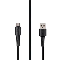 Cabo TFN CMICUSB1MBK USB-A para Micro-USB / 1 Metro / 2A - Preto (PVC)