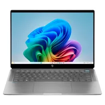 Notebook HP Omnibook X 14 14-KR0013DX, Snapdragon X Plus X1P-42-100 3.20GHZ (3.40GHZ), 16GB Ram, 512GB SSD, Tela 14" Touch Wuxga 2K (1920 X 1200) Oled Corning Gorilla, Windows 11 Home, Inglês, Prata