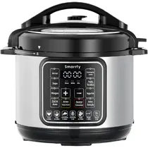 Panela de Pressão Elétrica Smartfy PP01B - 1000W - 6L - 110V/60HZ - Preto e Cinza