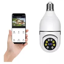 Câmera Lâmpada Wifi Icess 360° 2MP