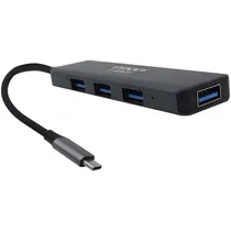 Hub USB-C Satellite A-HUBC51 com 4 Portas USB 3.0 - Cinza