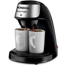 Cafeteira Mondial Smart Coffee C-42-2X-Bi 500 Watts 127V ~ 60HZ com 2 Xícaras - Preta/Prata