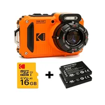 Camera Kodak Pixpro Orange WPZ2 Waterproof (OG6) X2 Bat+16GB
