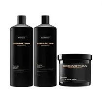 Set Capilar Sebastian Professional Dark Oil New Shampoo + Acondicionador 1LT + Máscara 500ML
