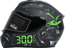 Capacete para Moto Cool Seven C1 - Tamanho L (59-60) Extreme Speed Green / Black
