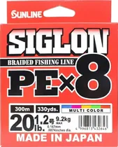 Linha Multifilamento Siglon PEX8 20LB 9.2KG 0.187MM 300M