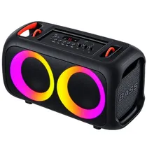 Caixa de Som Megastar SPA6608BT 2 de 6.5" 20 Watts RMS com Bluetooth e USB Bivolt - Preto