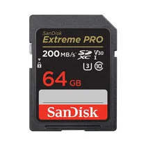 Cartao SD 64GB Sandisk Extreme Pro 200-90MBS U3