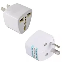 Adaptador de Enchufe Europeo para Padrón Argentina - Blanco