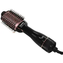Cepillo Secador Quanta 2X1 QTES6000N Negro/Rosado Bivolt/3 Velocidades