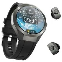 Relógio G-Tide R9 Edge Cinza com Fone Bluetooth, IP68 e Anc