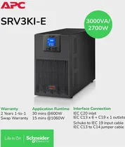 Nobreak UPS Apc SRV3KI-e 3000VA On-Line 2700W LCD/USB/RS232/220V