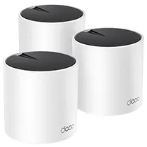 Roteador TP-Link Deco X55 Whole Home Mesh AX3000 Dual Band / 2.4GHZ / 5GHZ / Wi-Fi 6 - Branco (Kit com 3)