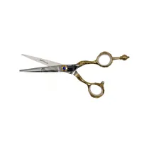 Tesoura de Corte JRL Professional Ouro e Prata 100