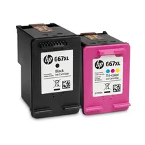 Conjunto de Cartuchos de Tinta HP 67XL - Preto/Colorido (2827E)