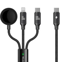 Cargador Mcdodo CA-494 USB-C A Lightning/USB-C/Wireless Charger - Black