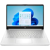 Notebook HP 14-DQ6101DX com Tela de 14 HD / Intel Processor N150 / Ram 4 GB / SSD 128GB / Windows 11 – Silver