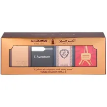 Al Haramain Kit 4X10ML Amber Oud+L'Aventure+Azlan Bleu+Rouge French 01