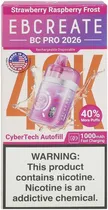 Vape Descartável Elf Bar Eb Create BC Pro 2026 Strawberry Raspberry Frost 40000 Puffs