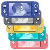Console Nintendo Switch Lite 128GB Recondicionado com Jogos Cores Variadas