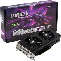 Placa de Vídeo Keepdata Dragonfly Radeon RX580 16 GB GDDR5 (KDRX580-16GD5B/256B) - Preto