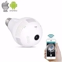 Camera Lampada LED Wifi IP HD Panoramica Única 360º Espião