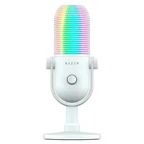 Microfone Razer Seiren V3 Chroma RGB USB White RZ19-05060200-R 3U1