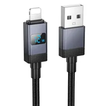 X118 PD27W Generous Cable Carga Rapida TC A IP Con Display Negro